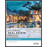 Mastering Real Estate Principles 7TH 16 Edition, by Gerald R Cortesi - ISBN 9781475434033