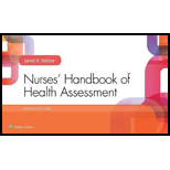 Nurses Handbook of Health Assessment   With Access 9TH 18 Edition, by Janet R Weber - ISBN 9781496344540