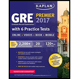 GRE Premier 2017 with 6 Practice Tests - Kaplan