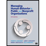Managing Human Behavior in Public and Nonprofit Organizations 5TH 20 Edition, by Robert B Denhardt Janet V Denhardt and Maria P Aristigueta - ISBN 9781506382661