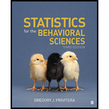 Statistics for the Behavioral Sciences 3RD 18 Edition, by Gregory J Privitera - ISBN 9781506386256