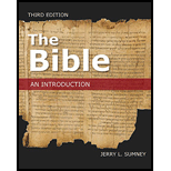 Bible An Introduction 3RD 21 Edition, by Jerry L Sumney - ISBN 9781506466781