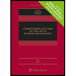 Commentaries and Cases on the Law of Business Organization   With Access 6TH 21 Edition, by William T Allen and Reinier Kraakman - ISBN 9781543815733