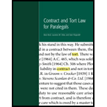 Contract and Tort Law for Paralegals