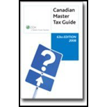 Canadian Master Tax Guide-2008 -  Inc. Commerce Clearing House, Paperback