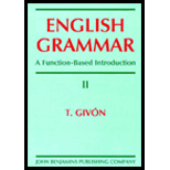 English Grammar  A Function Based Introduction Volume II