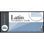 Latin Vocabulary Flashcards