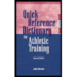 Quick Reference Dictionary for Athletic Training