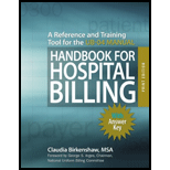 Handbook for Hospital Billing   With Answer Key