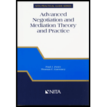 Advanced Negotiation and Mediation Theory and Practice A Realistic Integrated Approach