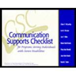 Communication Supports Checklist  For Programs Serving Individuals With Severe Disabilities