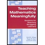 Teaching Mathematics Meaningfully Solutions for Reaching Struggling Learners