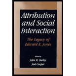 Attribution and Social Interaction  The Legacy of Edward E. Jones