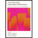 Learning and Individual Differences  Process, Trait, and Content Determinants