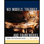 HCI Models Theories and Frameworks  Toward Multidisciplinary Science