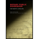 Notary Public Guidebk. for North Carolina