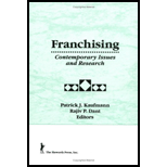 Franchising  Contemporary Issues and Research