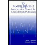 MMPI and MMPI 2  Interpretation Manual for Counselors and Clinicians