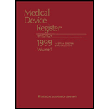 Medical Device Register 1999, Volume 1  The Official Directory of Medical Suppliers