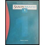 Saxon Math 1, Volume 2 (Teacher Edition) -  Larson, Teacher's Edition, Paperback