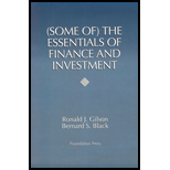 Some of the Essentials of Finance and Investment