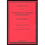 Probability for Risk Management   Solution Manual