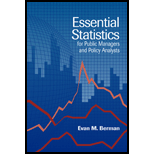 Essential Statistics for Public Managers and Policy Analysts / Text and Workbook with CD ROM