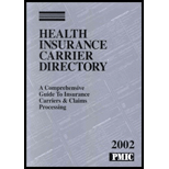 Health Insurance Carrier Directory 2002