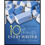 Ten Things Every Writer Needs to Know