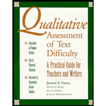 Qualitative Assessment of Text Difficulty  A Practical Guide for Teachers and Writers