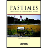 Pastimes  The Context of Contemporary Leisure (ISBN10 1571675647 