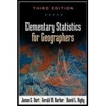 Elementary Statistics for Geographers