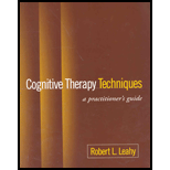 Cognitive Therapy Techniques  Practitioners Guide