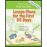 High/Scope Step by Step Lesson Plans for the First 30 Days   With CD