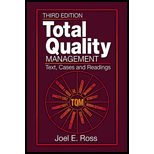 Total Quality Management  Text, Cases, and Reading