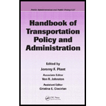 Handbook of Transportation Policy and Administration