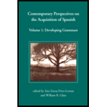 Contemporary Perspectives on Acquisition, Volume 1