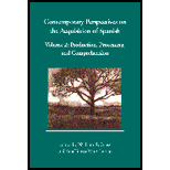 Contemporary Perspectives on Acquisition, Volume 2