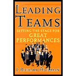 Leading Teams  Setting the Stage for Great Performances