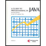 Guide to Programming in Java