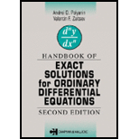 Handbook of Exact Solution for Ord. Diff. Equations