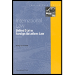 International Law  United States Foreign Relations Law