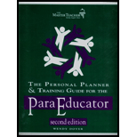 Personal Planner and Training Guide for Paraprofessional