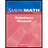 Saxon Math Course 2 Solution Manual 2007