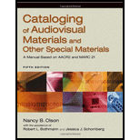 Cataloging of Audiovisual Materials and Other Special Materials