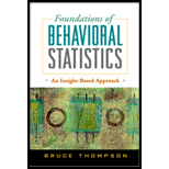 Foundations of Behavioral Statistics