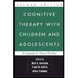 Cognitive Therapy with Children and Adolescents