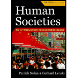 Human Societies Introduction to Macrosociology