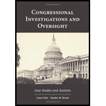 Congressional Investigations and Oversight