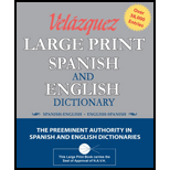 Velazquez Large Print Spanish and English Dictionary